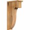Ekena Millwork Del Monte Rough Sawn Corbel w/Backplate, Western Red Cedar, 6"W x 14"D x 26"H COR06X14X26DEL01RWR - alternate 1